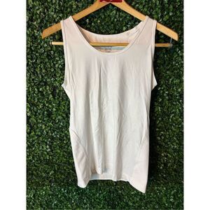 Tommie Copper Women's White Lower Back Support Tank Large NWOT